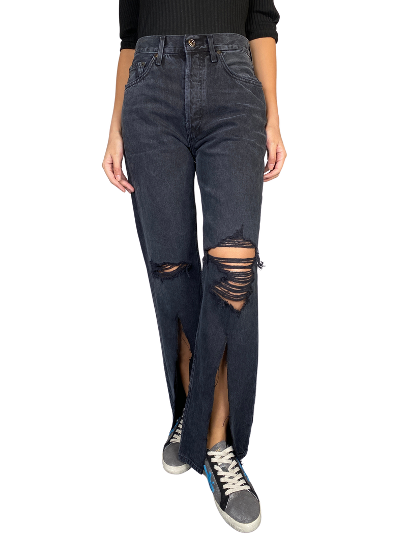 Jeans Destroyed Negro