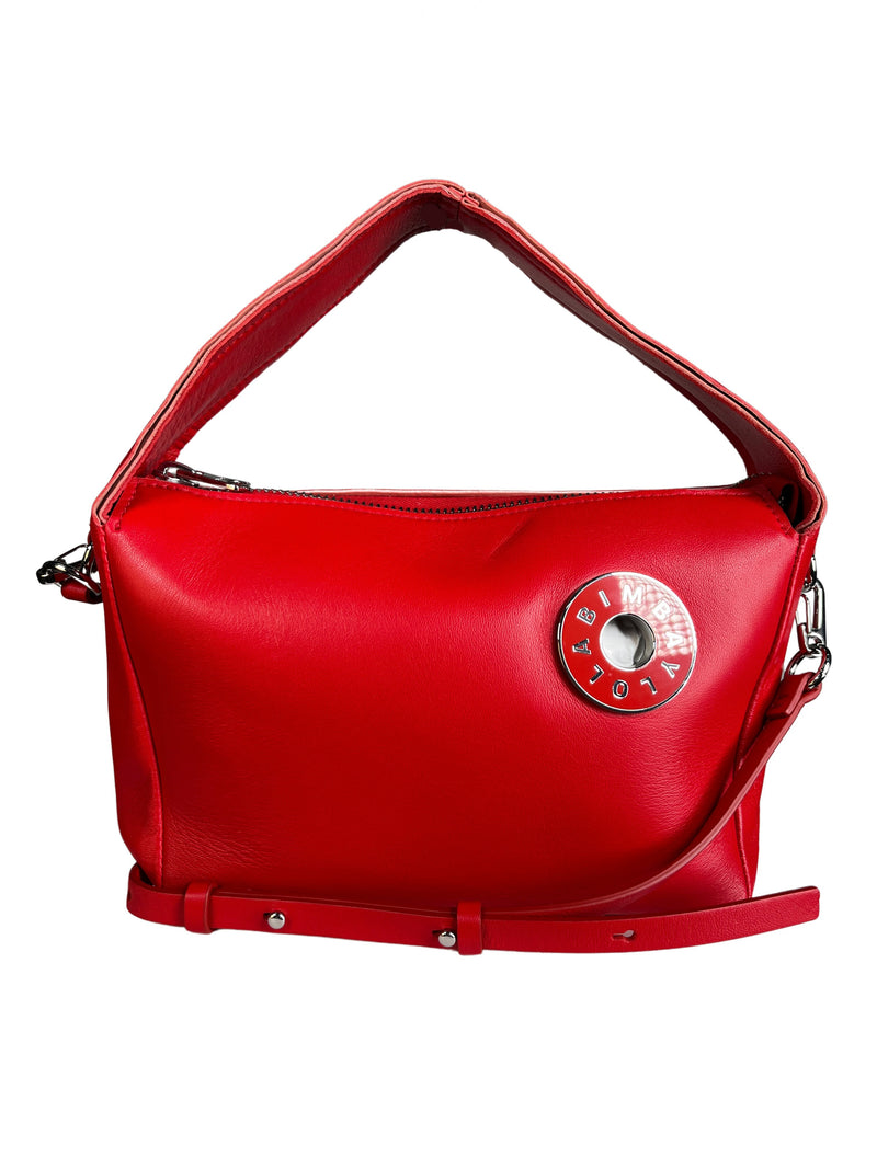 Bolso Cuero Rojo