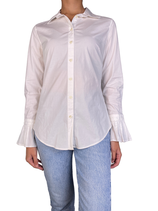 Blusa Mangas Plisadas