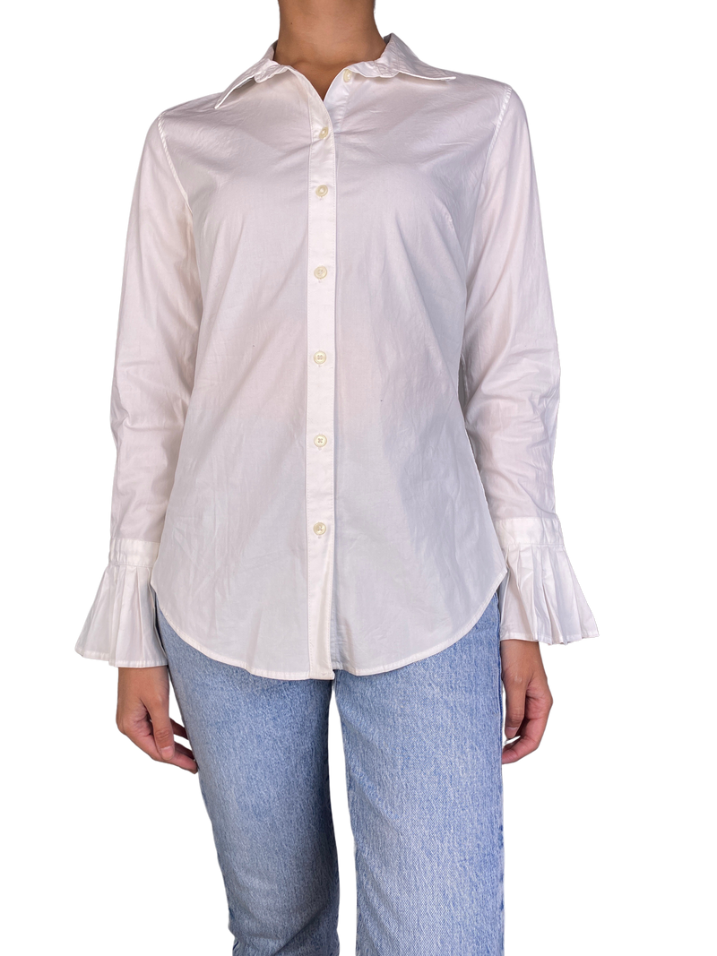 Blusa Mangas Plisadas