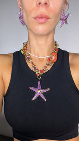 Set Collar Y Aros Ocean Colorfull