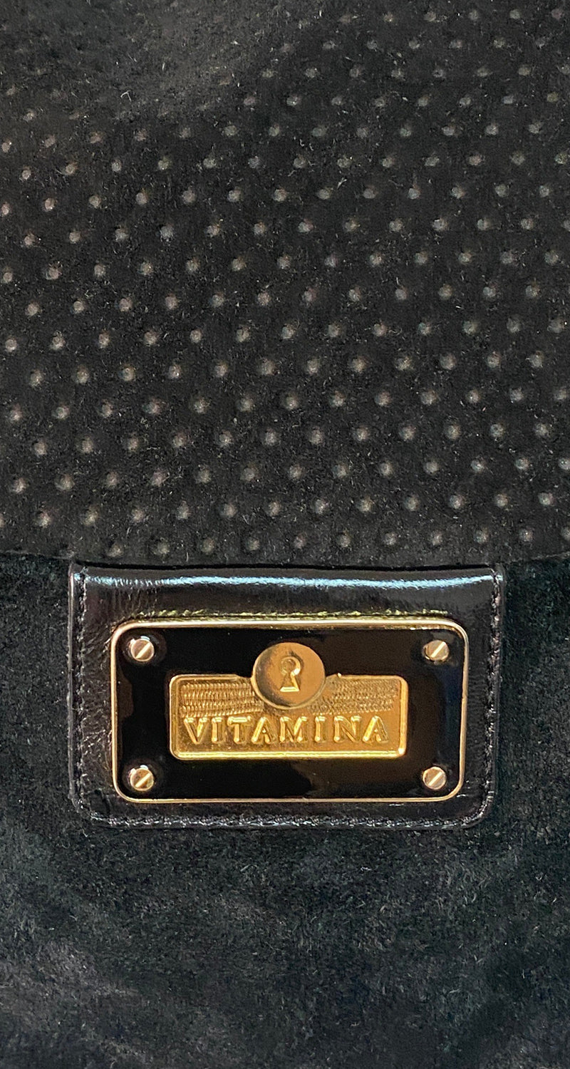 Cartera Cuero Negro