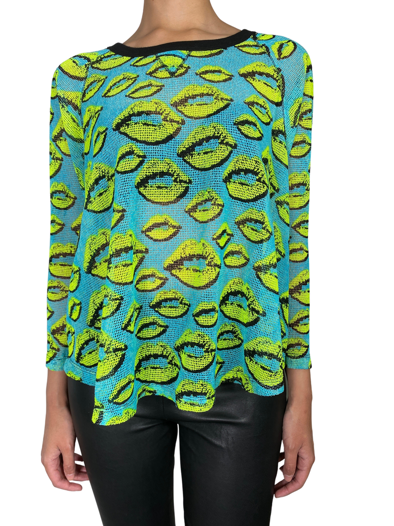 Polera Tejida Turquesa