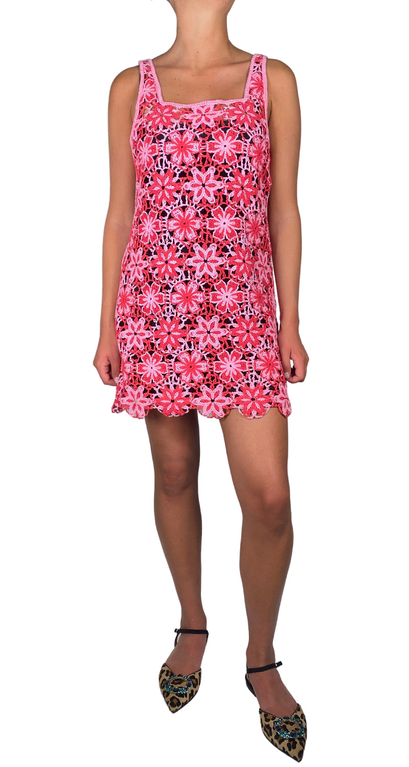 Vestido Flores Bordado