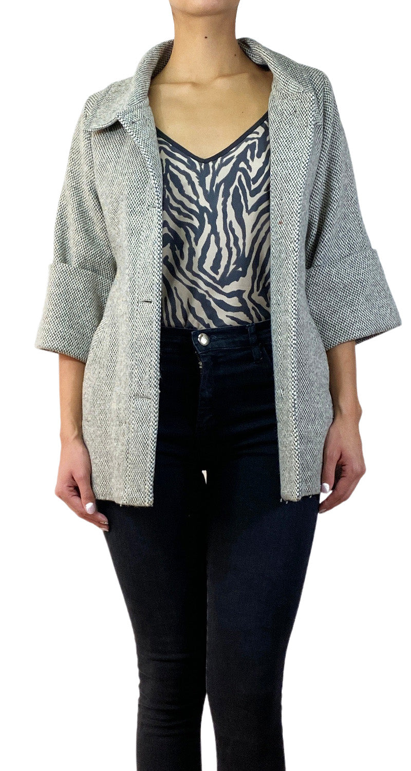 Abrigo Tejido Beige