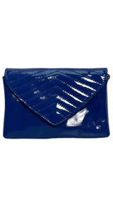 Cartera y Riñonera Cuero Azul