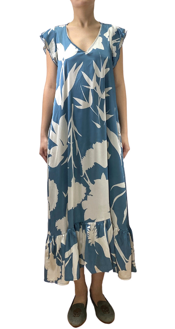 Vestido Estampado Satinado