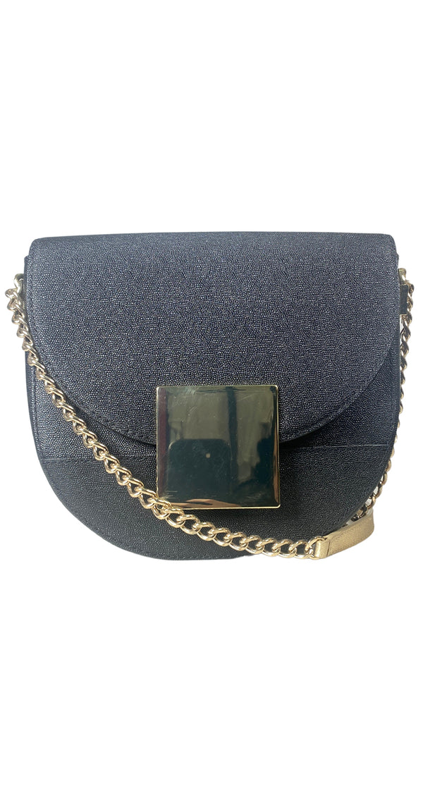 Cartera Cuero Negro