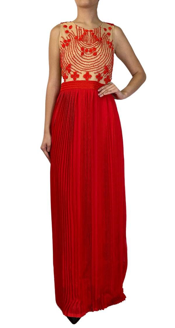 Vestido Maxi Plisado