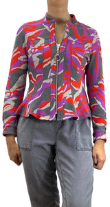 Chaqueta Bordada Multicolor