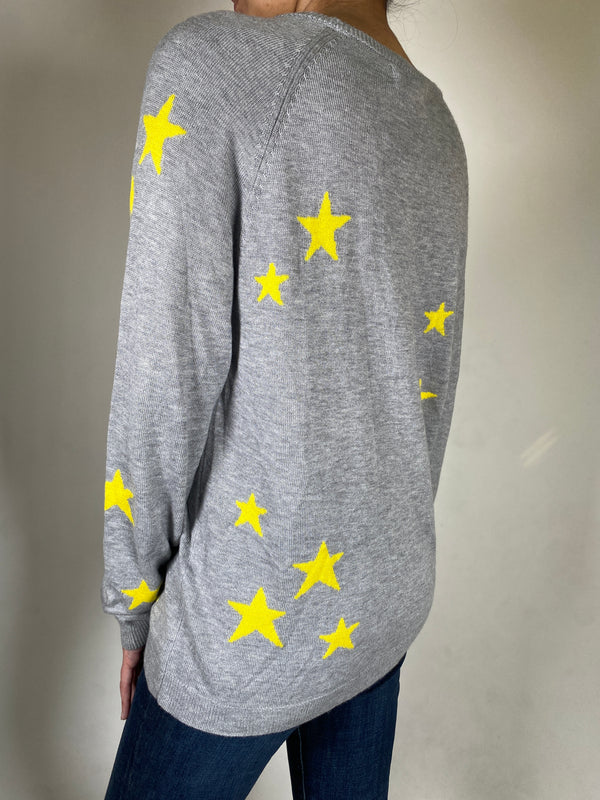 Sweater Gris Estrellas