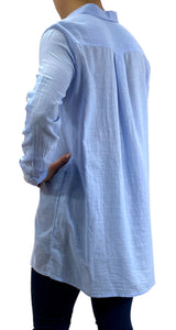 Blusa Larga Azul