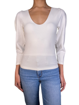 Polera Rib Blanca