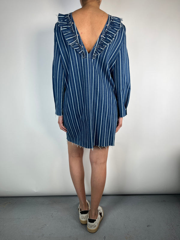 Vestido Rayas Desflecado