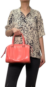 Cartera Cuero Rosado