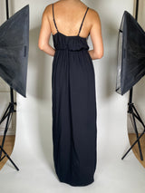Vestido Negro Bordado