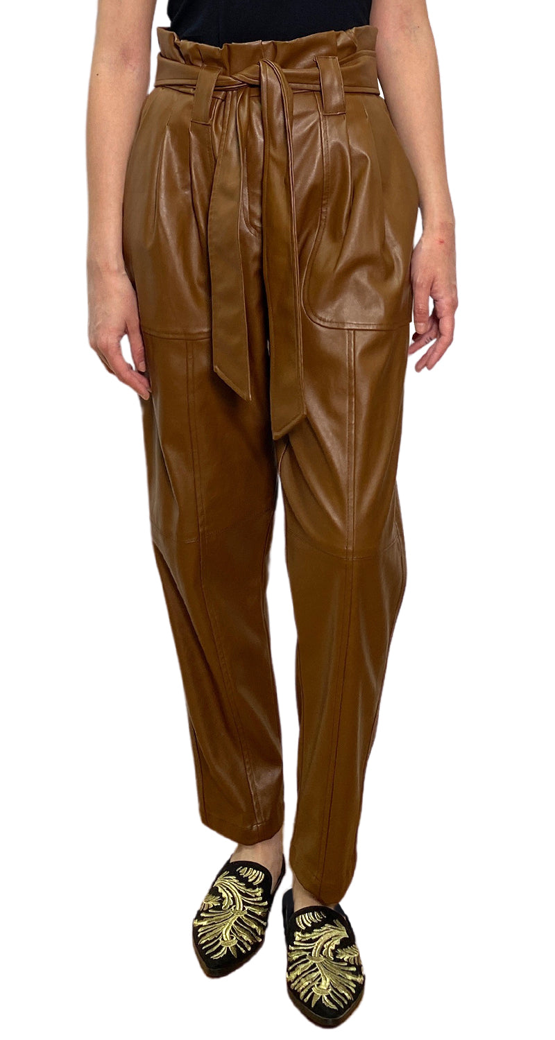 Pantalón Cuero Café