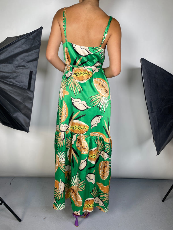 Vestido Verde Estampado