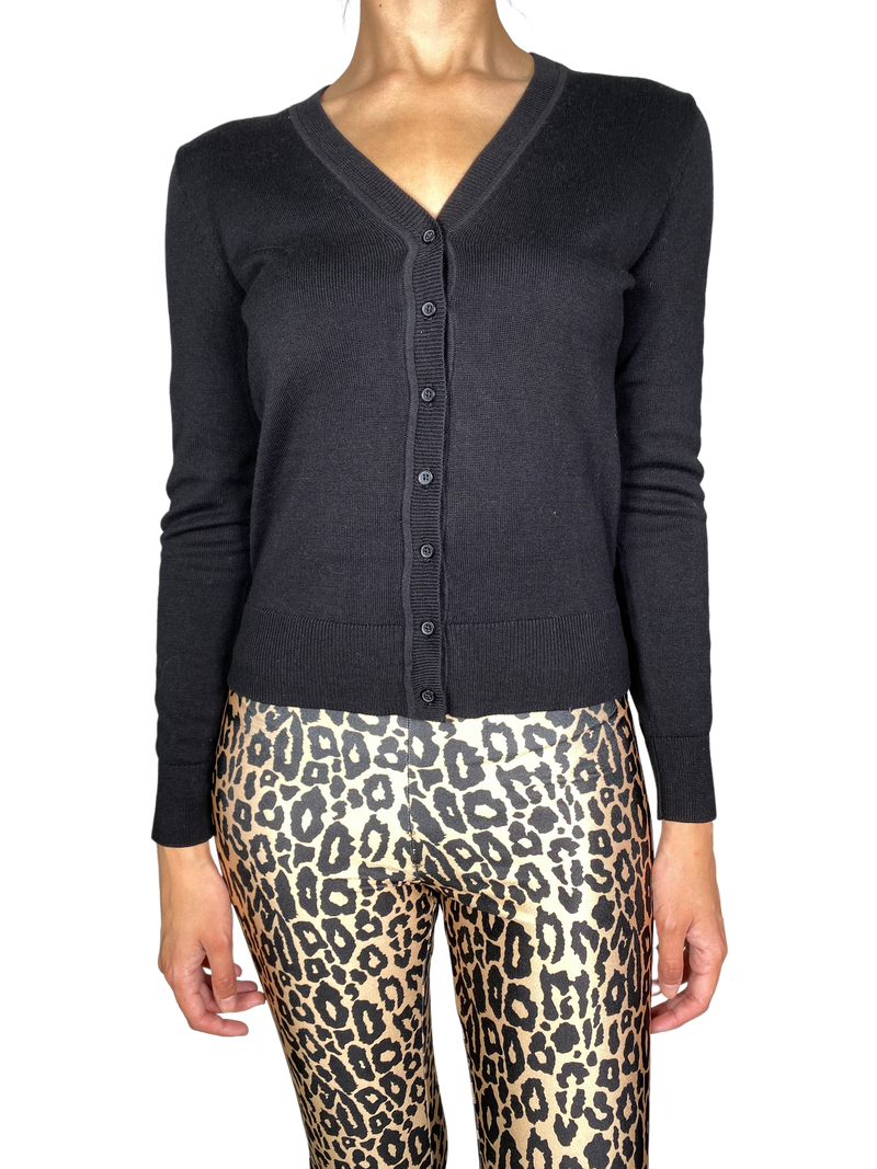 Sweater Negro Abierto