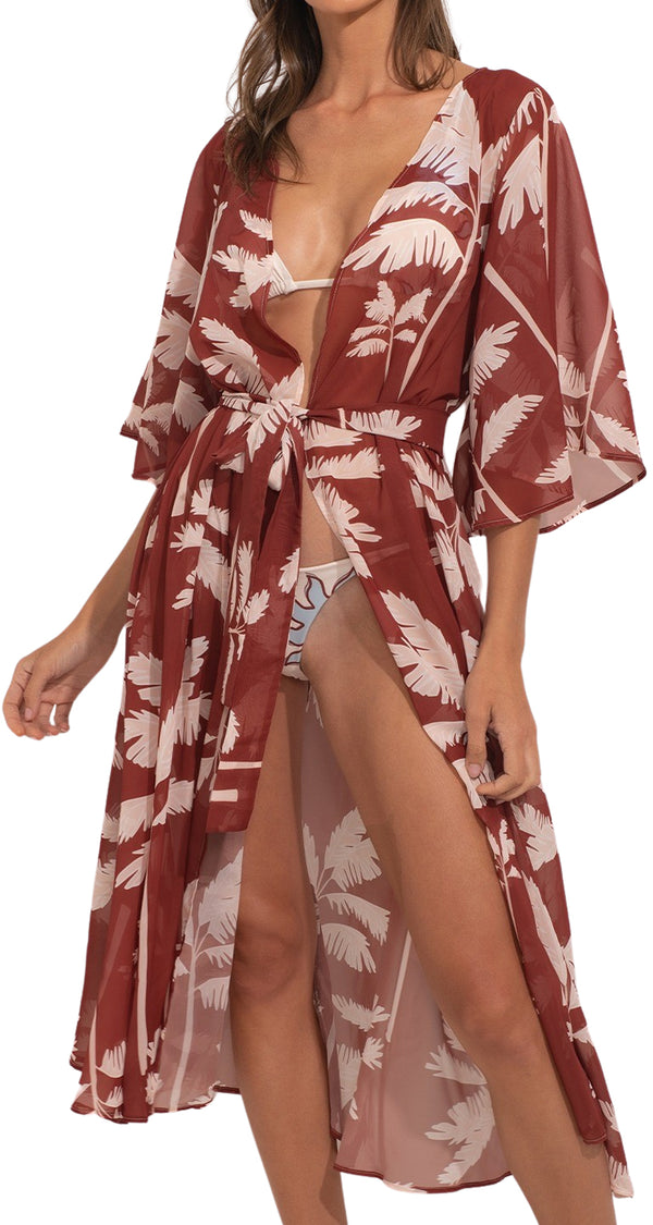 The Traveling Palms Kimono