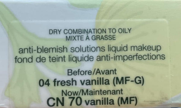 Anti-Blemish Solutions Liquid Makeup CN 70 Vainilla (MF)