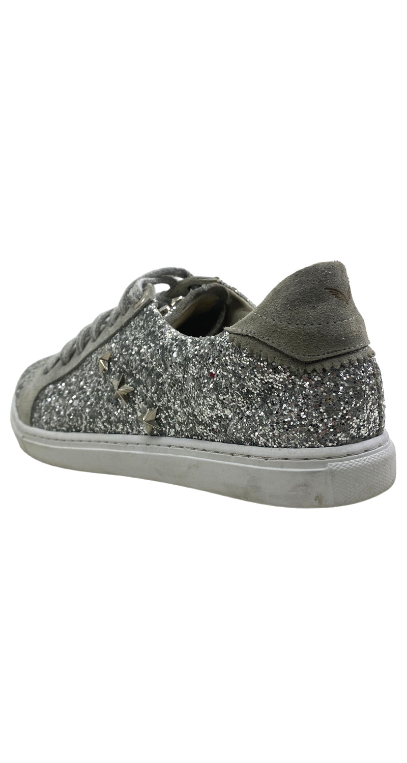 Zapatillas Glitter Plateado
