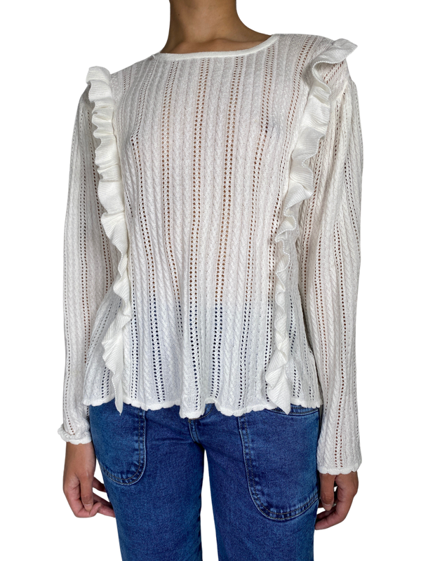 Sweater Tejido Blanco