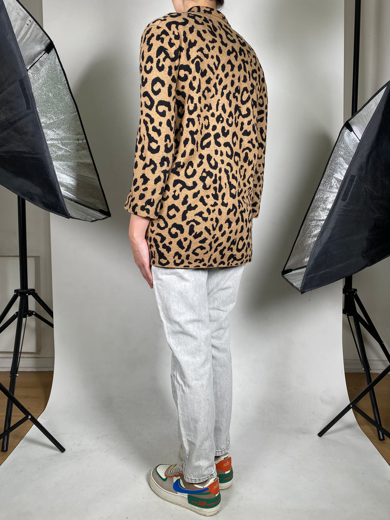 Sweater Blazer Animal Print