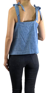 Top Azul Flores