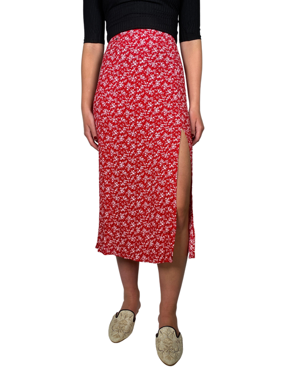 Falda Midi Cut Out
