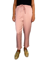 Pantalón De Tela Rosa