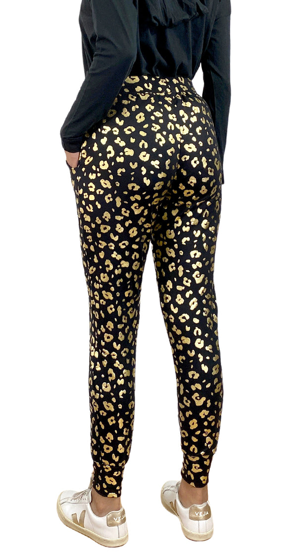 Buzo Animal Print Dorado