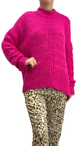 Sweater Tejido Fucsia