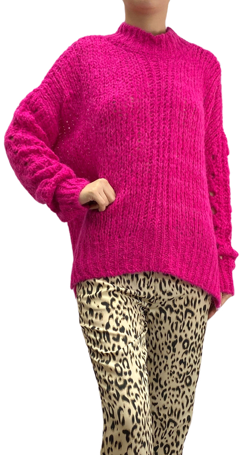 Sweater Tejido Fucsia