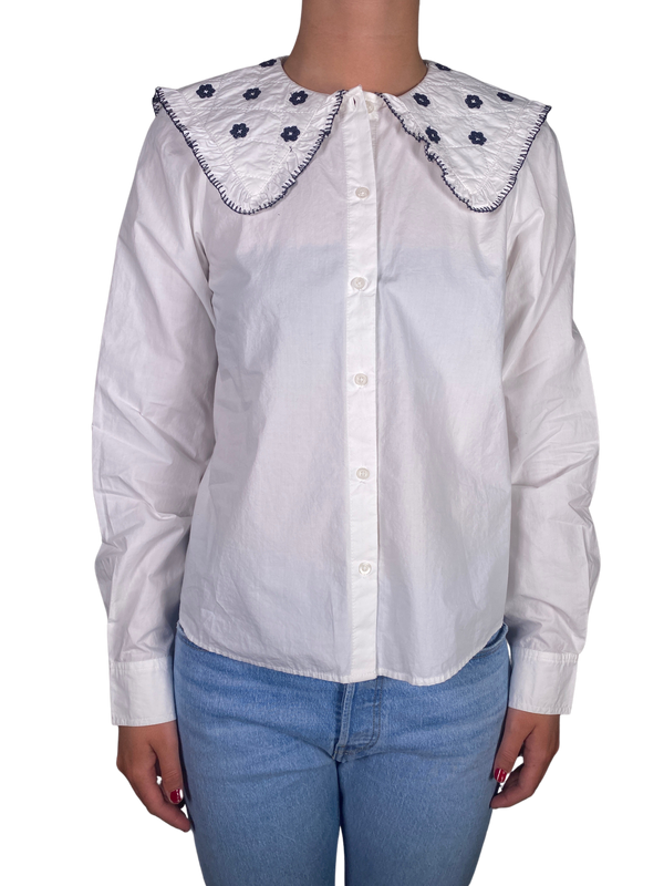 Blusa Cuello Bobo Bordado