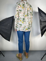 Blusa Seda Floreada