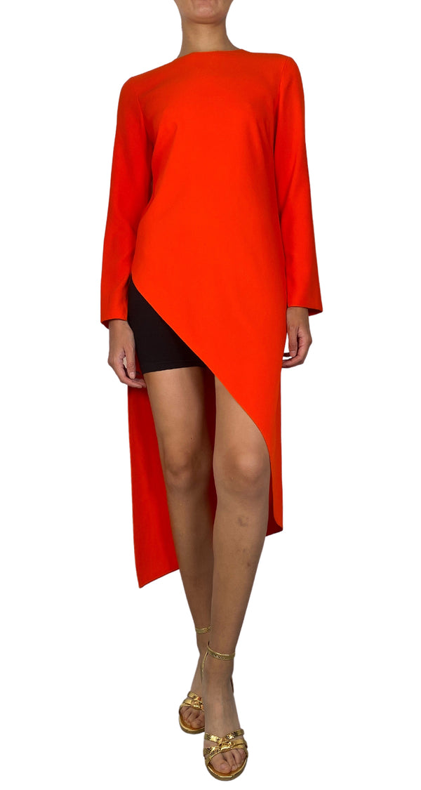 Blusa Naranja Asimétrica