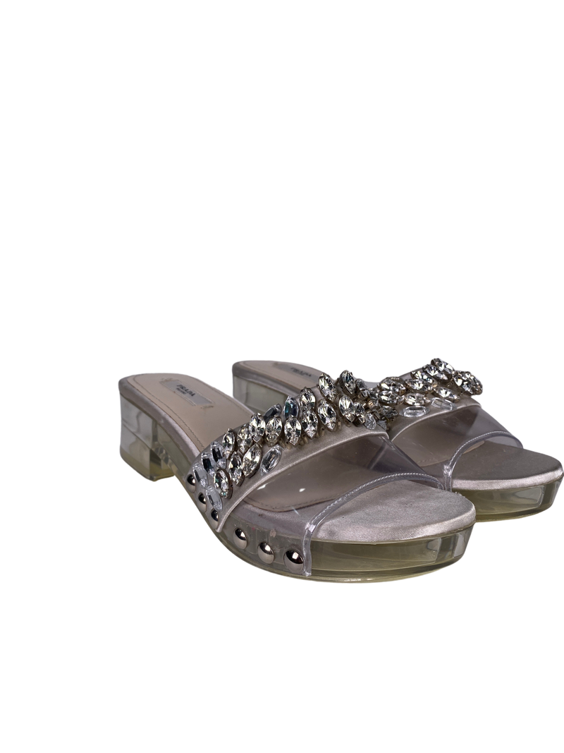 Sandalias Aplicaciones Brillantes
