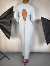 Vestido Celesta Espalda Descubierta