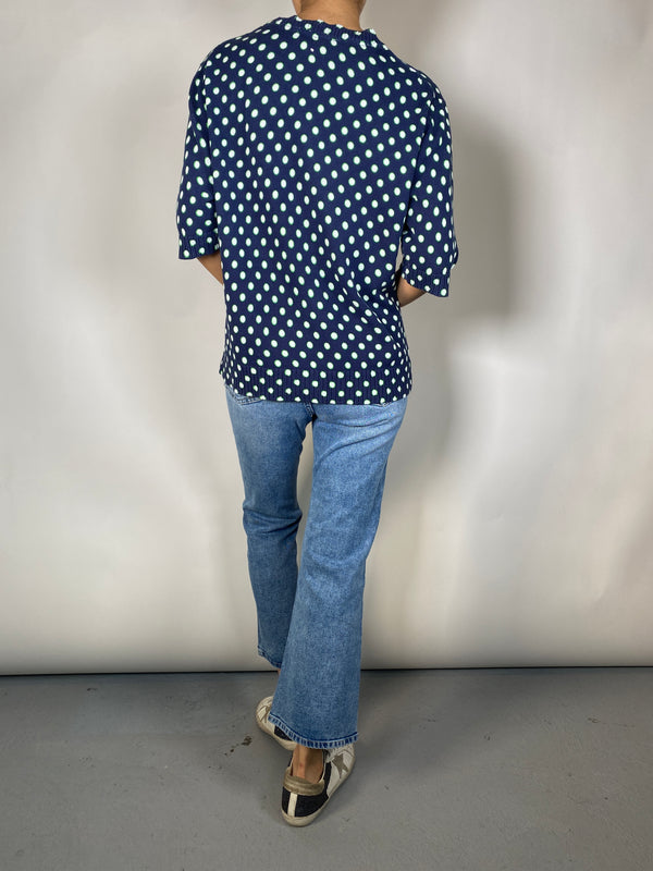 Polera Tejida Lunares