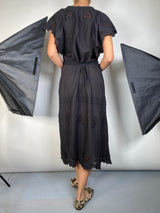 Vestido Negro Bordado