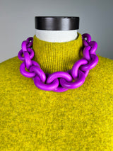 Collar Eslabón Morado