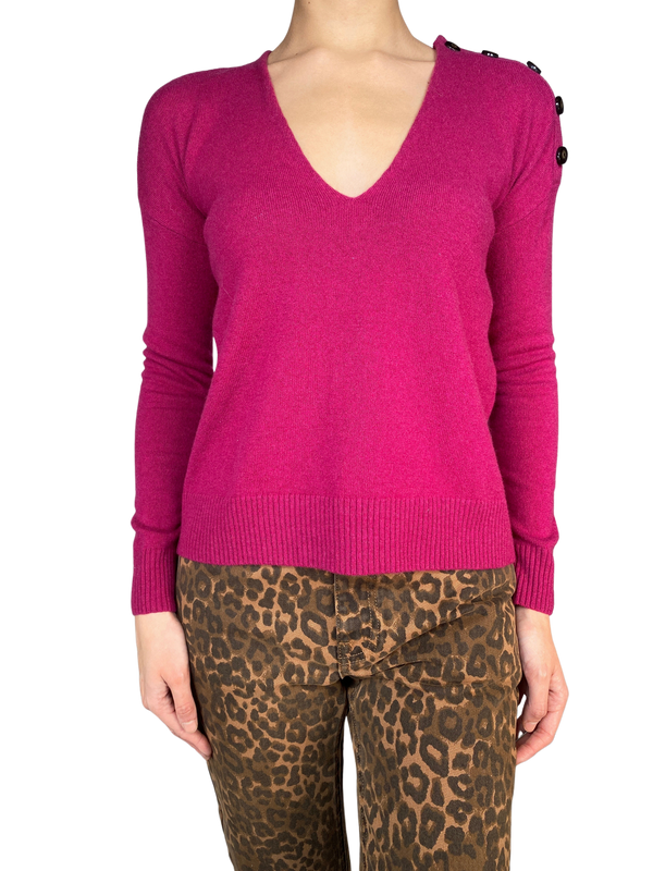 Sweater Cashmere Framboise