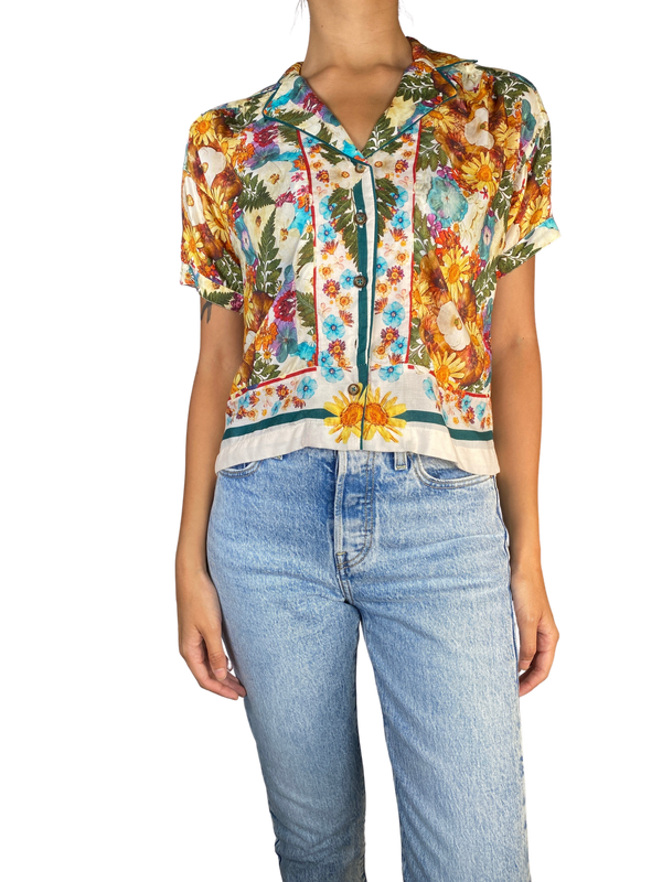 Blusa Estampado Flores