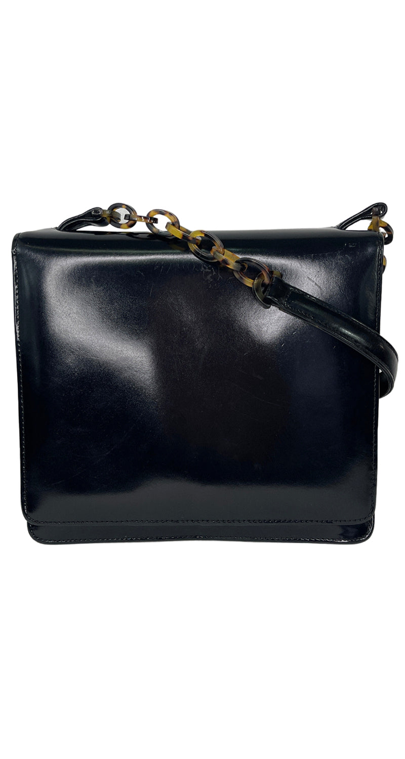 Bolso Cuero Negro