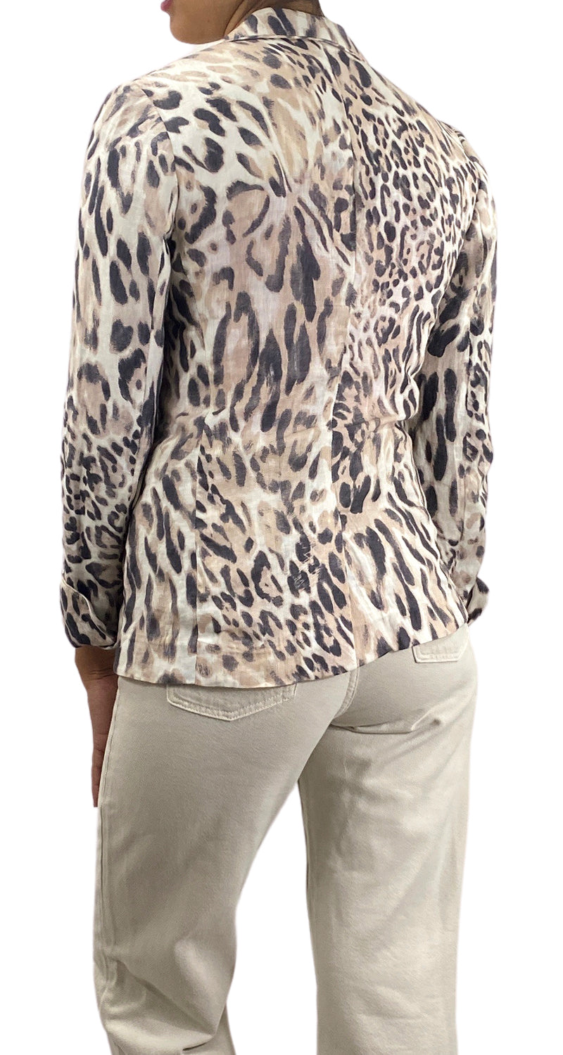 Blazer  Lino Animal Print