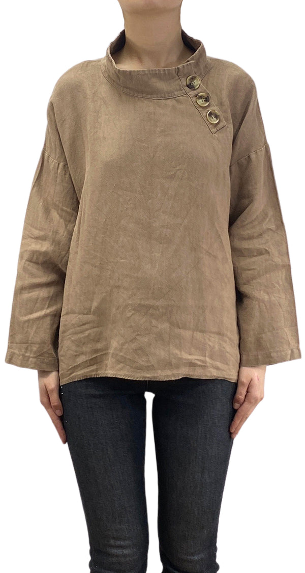Blusa Lino Café
