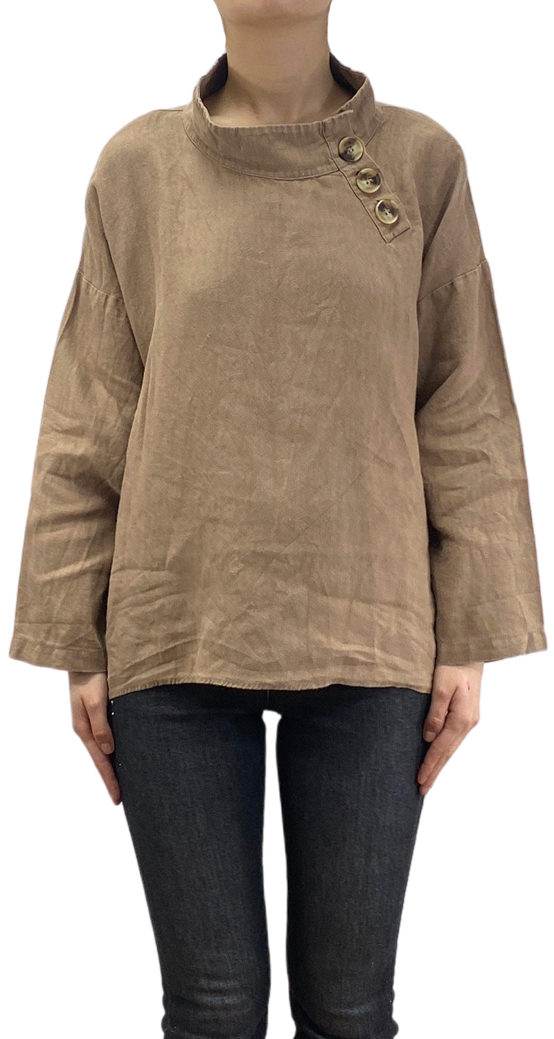 Blusa Lino Café