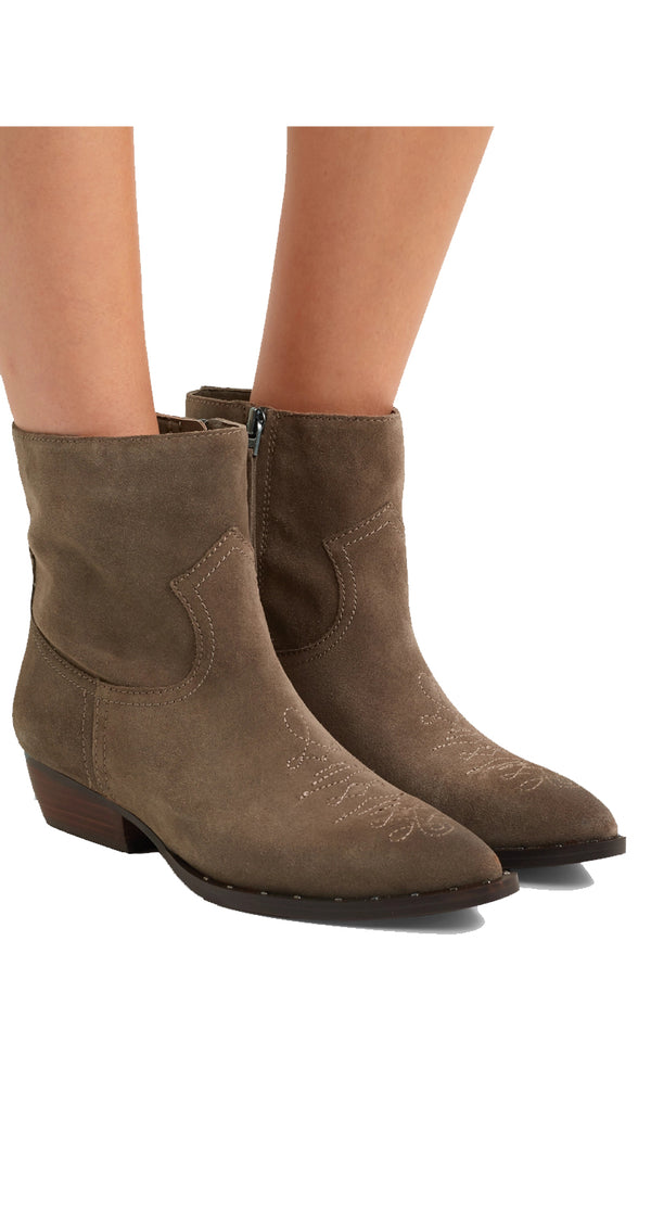 Ava Suede Western Boots