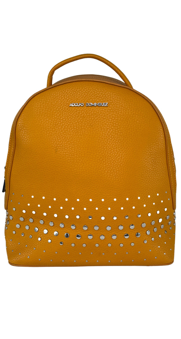 Mochila Cuero Vegano Mostaza